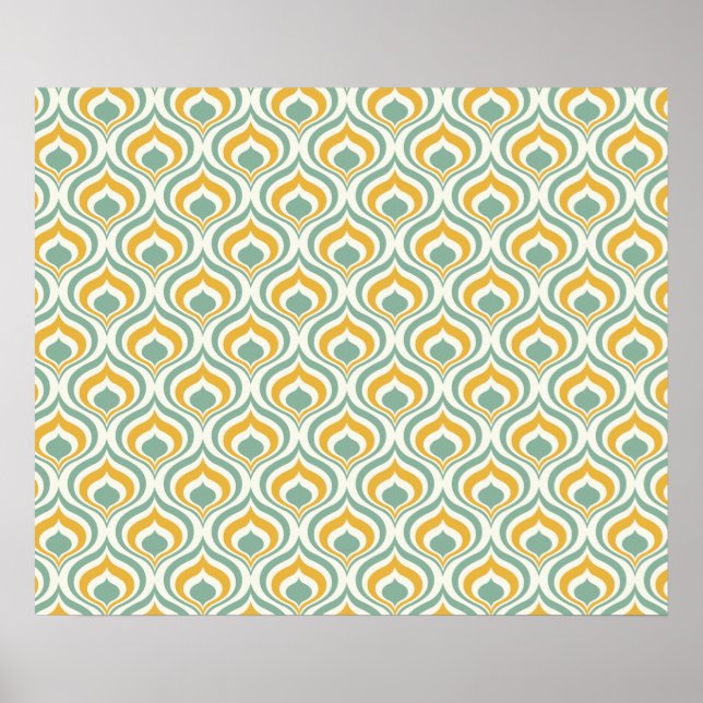 70's Wallpaper Pattern Poster (Front)