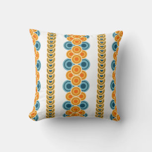 70's years circle rows cushion