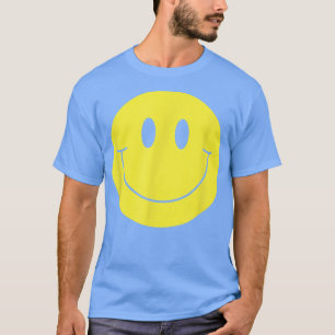 70s Yellow Smile FaceCute Happy Peace Smiling Face T-Shirt