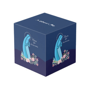 70th Anniversary of Religious Life Nun Pink Flower Cube