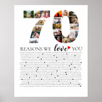 70th birhday reasons why we love you mom dad