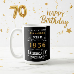 70th Birthday 1956 Legendary Retro Coffee Mug