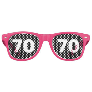 70TH BIRTHDAY 50 PARTY PINK SUNGLASSES 