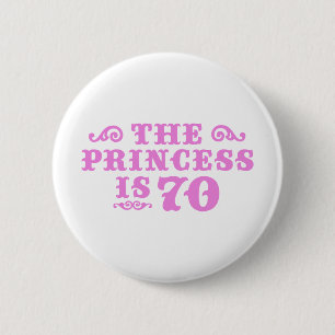 70th Birthday 6 Cm Round Badge