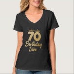 70th Birthday 70 BIRTHDAY DIVA Funny 70 Years T-Shirt<br><div class="desc">70th Birthday 70 BIRTHDAY DIVA Funny 70 Years</div>