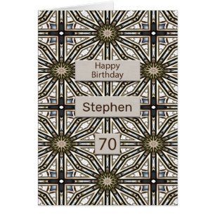 70th Birthday Abstract Mandala Design