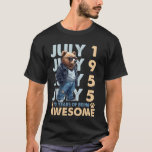 70th Birthday Bear Legends July 1955 70 Years Old  T-Shirt<br><div class="desc">70th Birthday Bear Legends July 1955 70 Years Old For Mens</div>