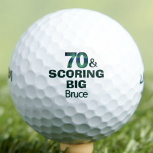 70th Birthday Brother Gift Scoring Big Cool Golf Balls