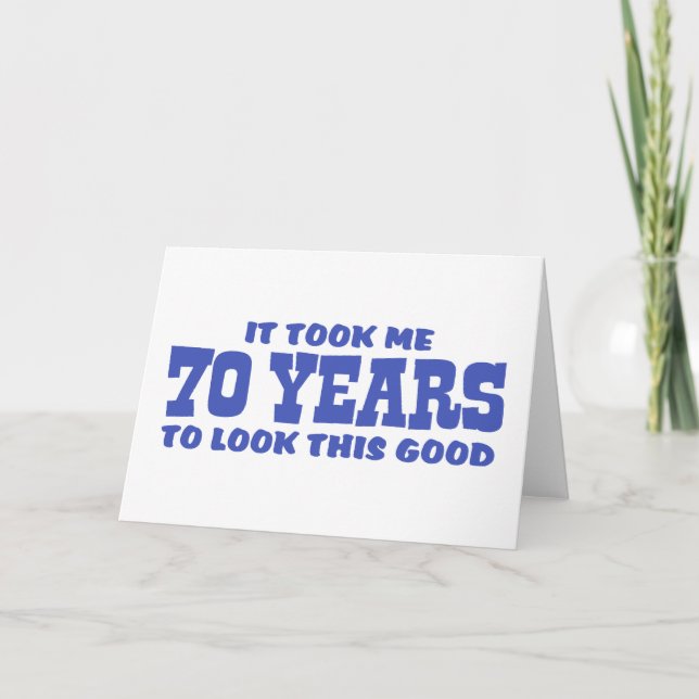 70th Birthday Card (Front)