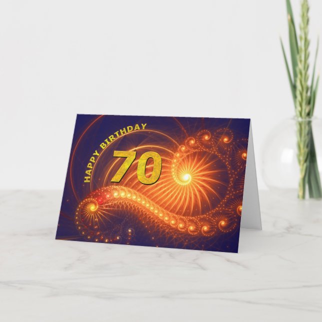 70th birthday card (Front)