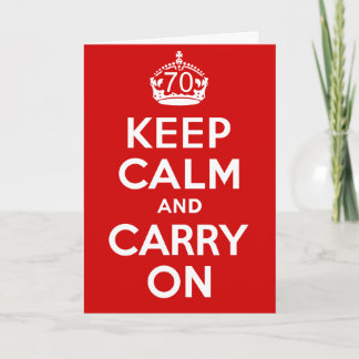 70th Birthday Card