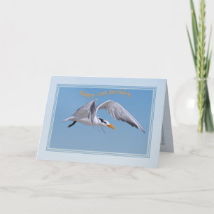 70th Birthday Card with Royal Tern Bird