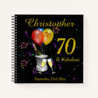 70th Birthday Celebration Black Party Guest