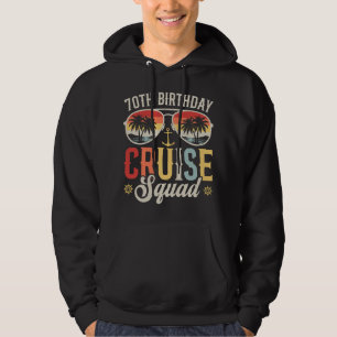 70TH Birthday Cruise Squad Family Matching Men Hoodie