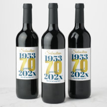 70th Birthday Custom Dates