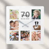 70th birthday custom photo collage family