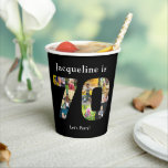 70th Birthday Design Your own Photo Collage Paper Cups<br><div class="desc">Make that birthday feel special with these wonderful photo collage party paper cups. Add your favourite images to create a heartfelt keepsake with loving memories.</div>
