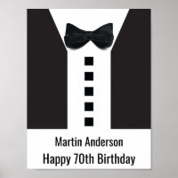 70th Birthday 🎉 Elegant Tuxedo