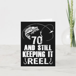 70th Birthday Fishing 70 Years Old Fisherman Gift Card