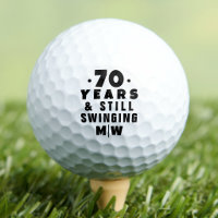 70th Birthday Funny Monogrammed