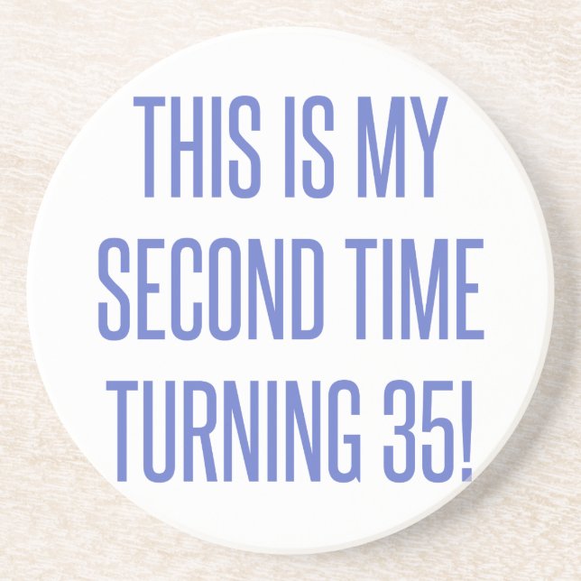 70th Birthday Gag Gift Coaster (Front)