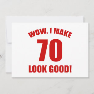 70th Birthday Gag Gift (r) Card