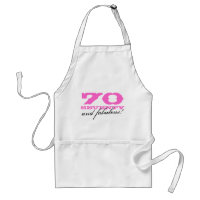 70th Birthday gift apron | 70 and fabulous!