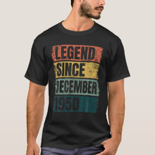 70Th Birthday Gifts Age 70 Years Legend Since Dece T-Shirt