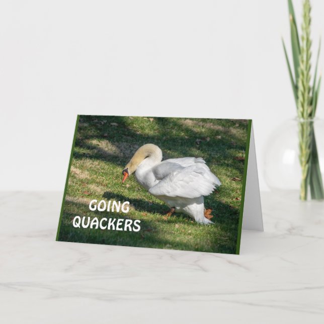 *70th* BIRTHDAY-GOING QUACKERS-CAN'T BE TRUE Card (Front)