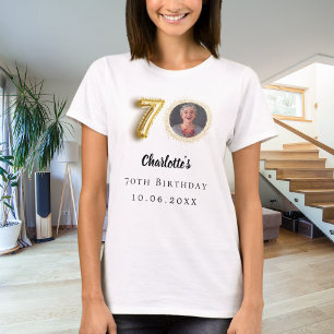 70th birthday gold photo T-Shirt