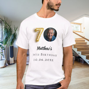 70th birthday gold photo T-Shirt