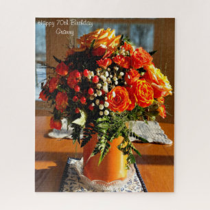 70th  Birthday Granny. Jigsaw Puzzle