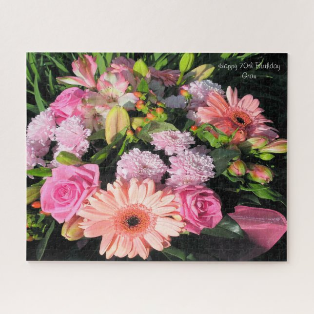 70th  Birthday Granny Jigsaw Puzzle (Horizontal)