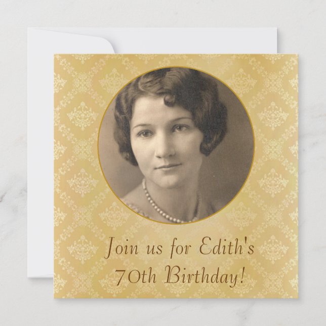 70th birthday invitation (Front)