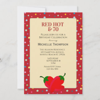 70th Birthday Invitation