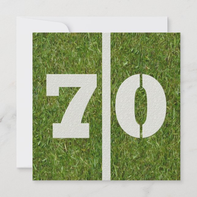 70th Birthday Invitation (Front)