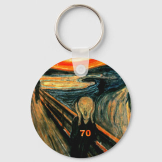 70th Birthday Key Ring