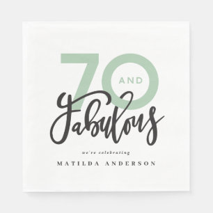 70th birthday making 70 look good modern napkin