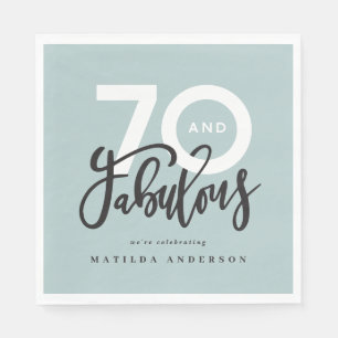 70th birthday making 70 look good modern napkin
