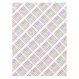 70th Birthday Milestones Tablecloth