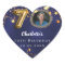 70th birthday navy blue gold stars photo