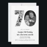70th Birthday Number 70 Photo Collage Black White Invitation<br><div class="desc">Mark seventy years of wonderful memories and adventures with this captivating 70th Birthday Number Photo Collage. This customisable template is the perfect blend of creativity and sentiment, allowing you to create a truly memorable gift for your loved one's special day. Capture the essence of incredible years in a single masterpiece...</div>
