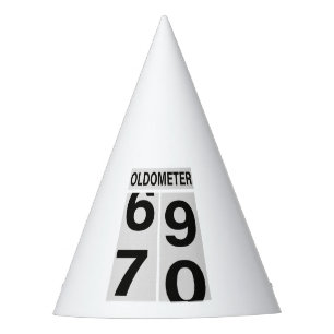 70th Birthday Oldometer Party Hat