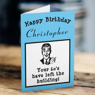 70th Birthday Over The Hill Funny Personalised Card