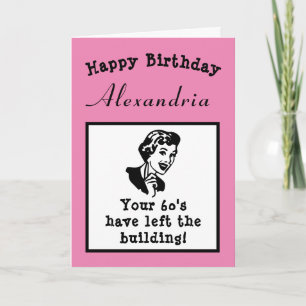70th Birthday Over The Hill Funny Personalised Card