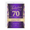 70th Birthday Party - Gold Purple