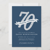 70th birthday party invitation