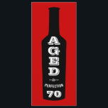 70th Birthday Party Invitation Aged to Perfection<br><div class="desc">A great birthday party toast for the 70 year old wine-loving lush in your life! This wine bottle design labelled with "Aged to Perfection" lets everyone know your oenophile has great taste, a great sense of humour and a great vintage. Give it as an over-the-hill roast gift or for their...</div>