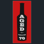 70th Birthday Party Invitation Aged to Perfection<br><div class="desc">A great birthday party toast for the 70 year old wine-loving lush in your life! This wine bottle design labelled with "Aged to Perfection" lets everyone know your oenophile has great taste, a great sense of humour and a great vintage. Give it as an over-the-hill roast gift or for their...</div>