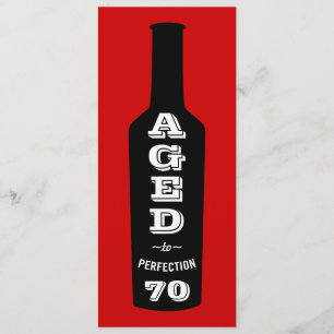 70th Birthday Party Invitation Aged to Perfection